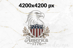 America 1776 PNG, Rhinestone Eagle Patriotic Sublimation Product Image 2