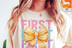 Coquette Bow Back to School Bundle PNG | Teacher First Day Product Image 5