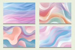 Abstract Pastel Ombre Cutting Boards sublimation Design Product Image 2