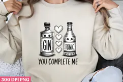 You Complete me PNG, Valentine Sublimation PNG Product Image 1