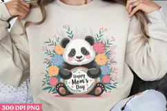 Happy mom's day PNG, Cute Animals Mothers Day Clipart PNG Product Image 1