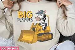 Big Dozer PNG, Cute Animal Sublimation PNG Product Image 1
