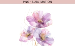 Watercolor flower png design for T-shirts Product Image 2