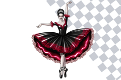 Glossy Gothic Christmas Ballerina Clipart Bundle Product Image 2