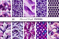 Repeating Abstract Geometrical Wavy Purple Seamless Paper Product Image 2