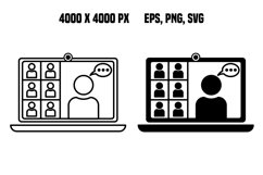 Online Meeting Icons Product Image 1