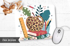 Colorful Apple Leopard Spots Educational Tools Mouse Pad PNG Product Image 1