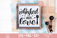 Whisked With Love SVG / Pot Holder SVG / Valentine SVG Product Image 2