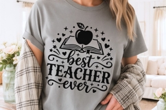 Best Teacher Ever Svg, Back To School Svg, Appreciation Svg. Product Image 3
