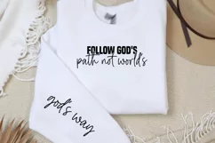 Follow god's path not world's Sleeve SVG PNG Product Image 2