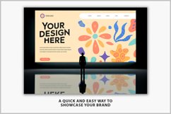 Silhouette Facing Bright Screen Mockup Product Image 2