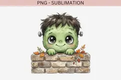 Peeking zombie halloween png design for T-shirts Product Image 2