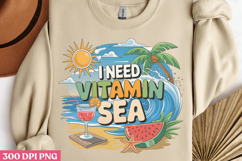 I need vitamin sea PNG, Hello Summer Sublimation PNG Product Image 2