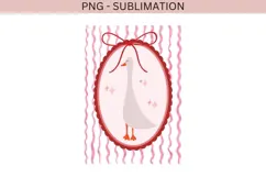 Funny pink goose png design for T-shirts Product Image 2