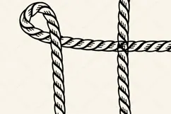 Rope Frame SVG | Western Nautical Border PNG Product Image 3