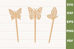 Plant Stakes Decoration |Garden Topper Laser cut SVG, Cricut Product Image 2