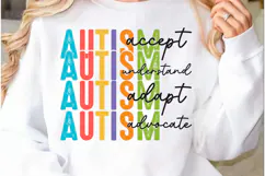 Autism Mom Sweatshirt, Women’s Svg Png, Product Image 1