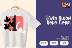 Haven Bloom Boho Floral Monogram Product Image 1