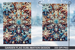 Garden Flag Sublimation| Christmas Garden Flag PNG Design Product Image 1