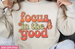 Focus on the Good PNG, Retro Valentine Sublimation PNG Product Image 3