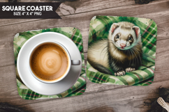 Pets &amp; Cute Animals Square Coaster Bundle, Pet Lover Gift Product Image 3