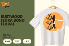 Rustwood Flora Boho Floral Monogram Product Image 1