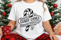 Hand Rolled Candy Canes North Pole Approved Svg, Winter Svg. Product Image 3