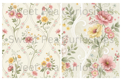 Flowers, Paper, Shabby Chic, Papers, Junk Journal Product Image 2