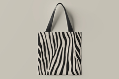 White Black Zebra Digital Paper Product Image 2