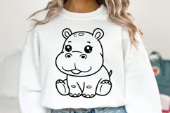 Hippopotamus svg Design | Svg Cut Files | Shirt Svg Product Image 2