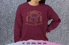 Chill Your Mind Hand Lettering SVG Product Image 1