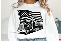 USA Truck Svg Design | Svg Cut Files | Shirt Svg Product Image 1