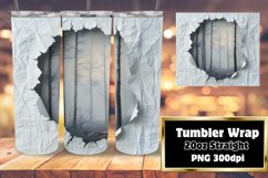 Enchanting Forest 3D Tumbler Design - Sublimation Product Image 1