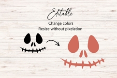 Skeleton Jack O Lantern Face SVG Product Image 2