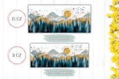 Mountains Mug Design, Forest Mug Sublimation Product Image 2