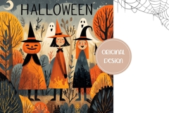 Kids Halloween Backgrounds, Halloween Digital Papers PNG Product Image 2