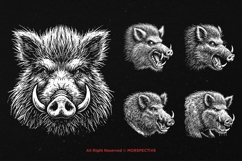 10 Bundle Dark Art Wild Boar Beast Animal Pig Wildlife Product Image 3
