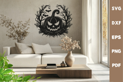 Halloween laser svg | Pumpkins, bats, castle cutting board Product Image 2