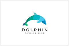 Dolphin Logo Design Vector Illustration Product Image 2