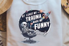 Retro Sarcastic Skeleton Sublimation Design Product Image 2