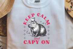 Sarcastic Animal Keep calm and capy on png Product Image 1