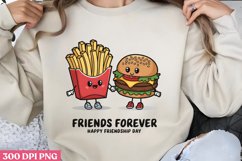 FRIENDS FOREVER Happy PNG, Friendship Sublimation PNG Product Image 3
