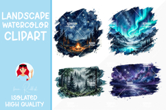 SUPER 50 Galaxy Night Watercolor Landscapes bundle Product Image 3