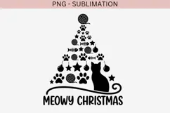 Paw print Christmas tree png design for T-shirts Product Image 2