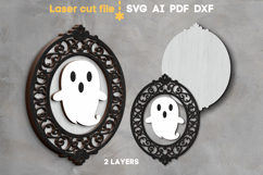 Halloween Ghost SVG laser cut file for Glowforge Product Image 2
