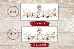 Snowman Mug Sublimation, Cozy Winter Mug Wrap Design Product Image 2