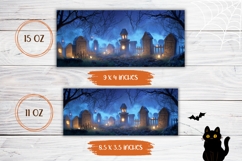 Spooky Halloween Coffee Mug Design, Halloween Cemetery Mug Product Image 2