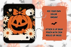 Cartoon Halloween Pumpkin Money Card, Printable Halloween Product Image 2