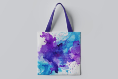 Blue Purple Splash Digital Paper Product Image 2