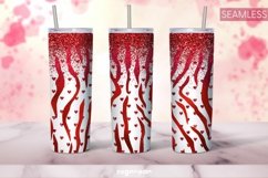 Valentine’s Leopard Tumbler Sublimation | Skinny 20 oz Product Image 2